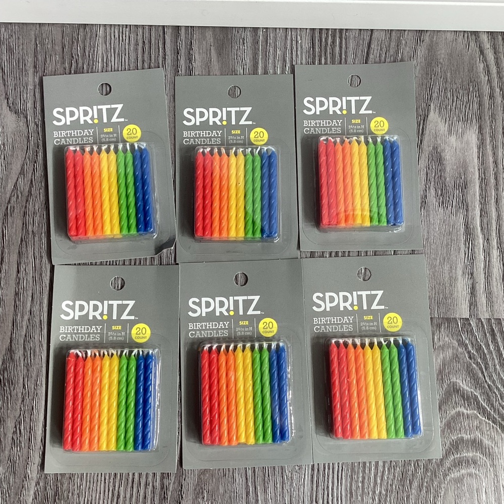 6pks of 20ct. Birthday Candles